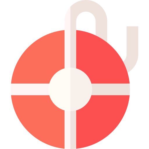 reddingsboei Basic Straight Flat icoon