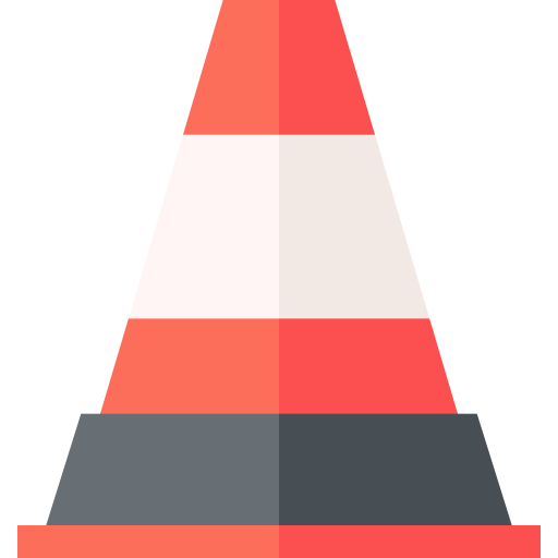 cone Basic Straight Flat Ícone