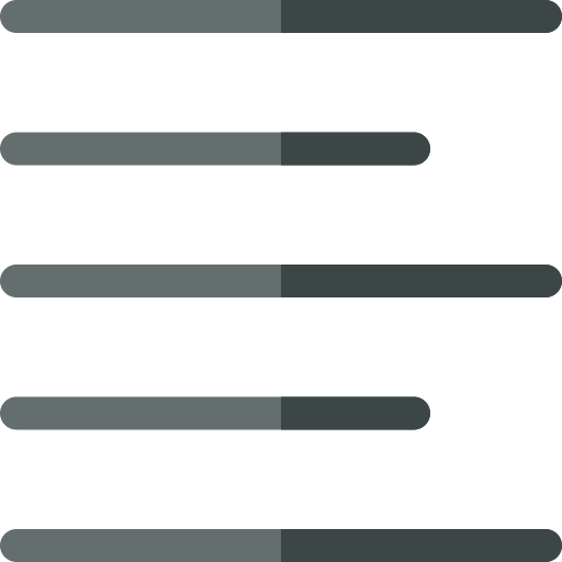 wyrównaj do lewej Basic Rounded Flat ikona