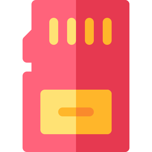 Memory card Basic Rounded Flat icon