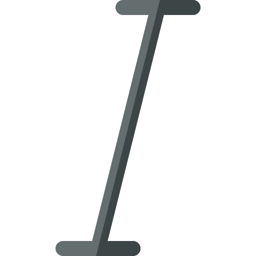 corsivo Basic Rounded Flat icona