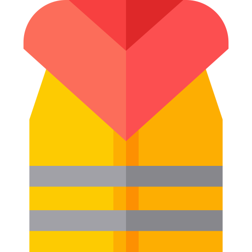 Life vest Basic Straight Flat icon