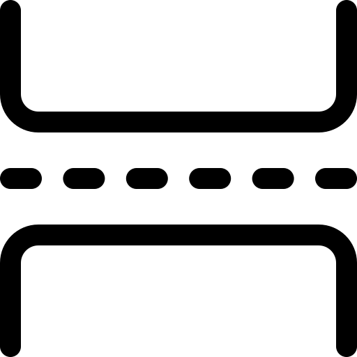 dystans Basic Rounded Lineal ikona