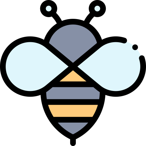 蜂 Detailed Rounded Lineal color icon