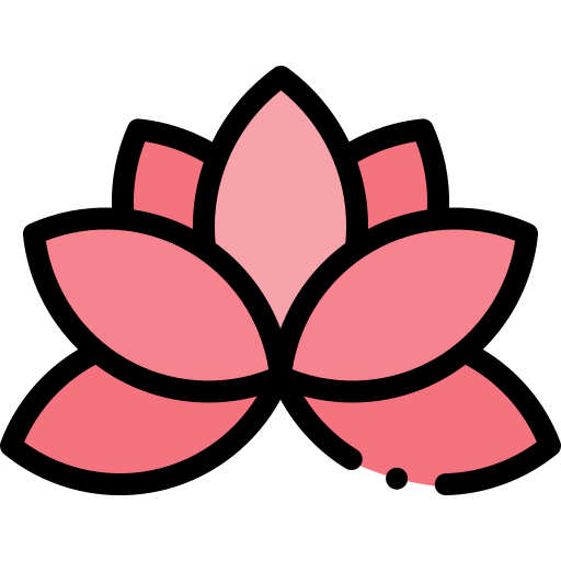 lotus Detailed Rounded Lineal color icon