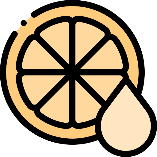 레몬 Detailed Rounded Lineal color icon