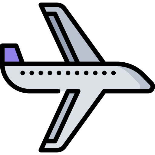vliegtuig Special Lineal color icoon