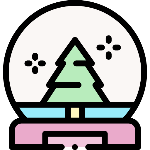 Snowglobe Detailed Rounded Lineal color icon