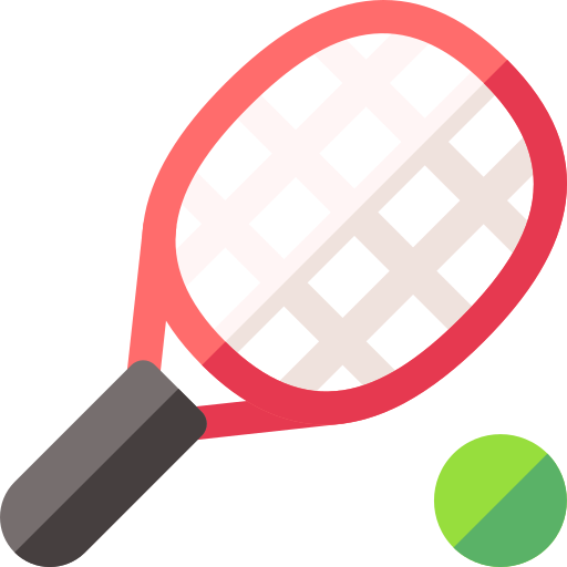 tennisschläger Basic Rounded Flat icon