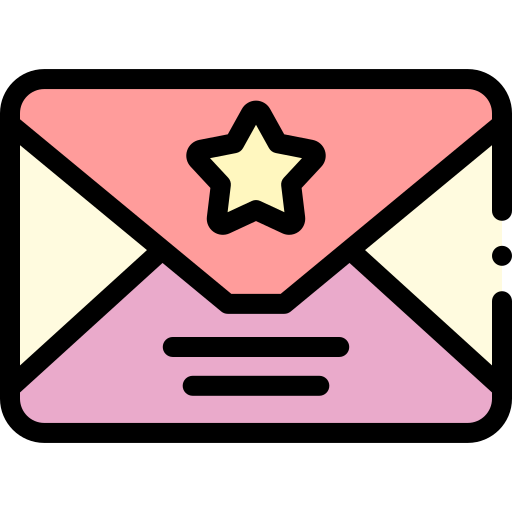 Invitation Detailed Rounded Lineal color icon