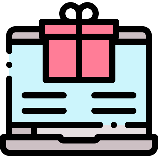 computadora portátil Detailed Rounded Lineal color icono