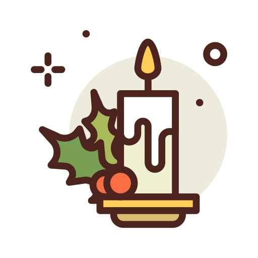 Candle Darius Dan Lineal Color icon