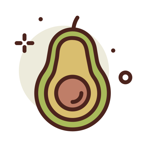 Avocado Darius Dan Lineal Color icon