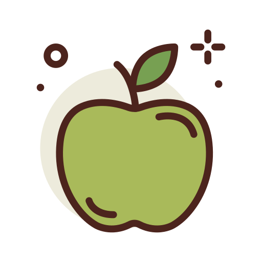 jabłko Darius Dan Lineal Color ikona