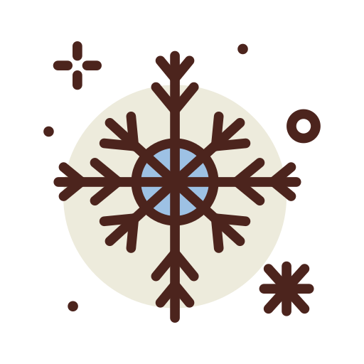 copos de nieve Darius Dan Lineal Color icono