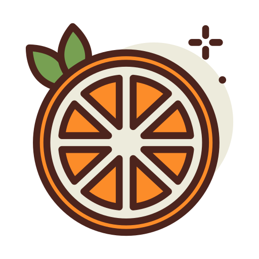 オレンジ Darius Dan Lineal Color icon