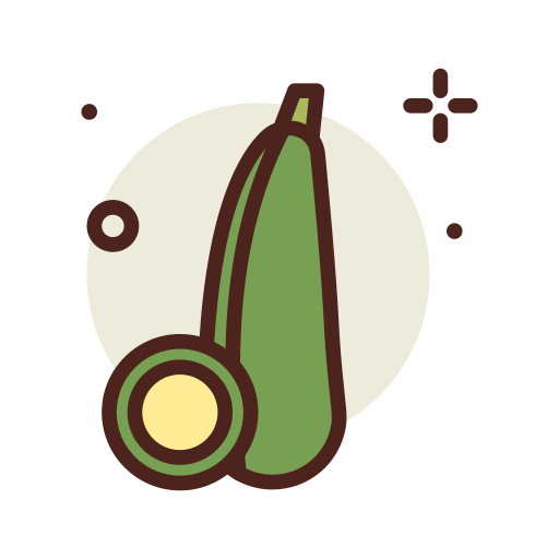 zucchini Darius Dan Lineal Color Icône