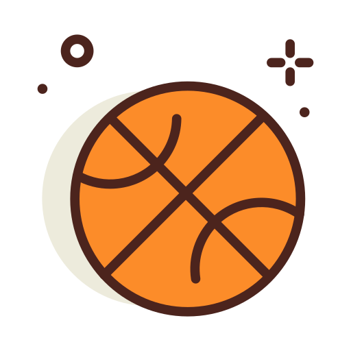 Basketball Darius Dan Lineal Color icon