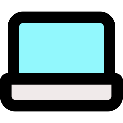 ordenador portátil bqlqn Lineal Color icono