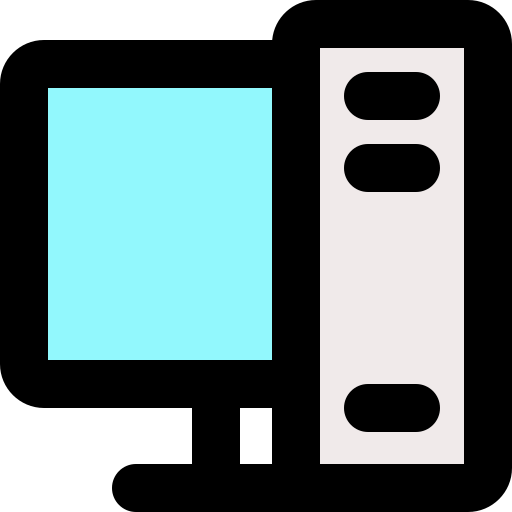 komputer osobisty bqlqn Lineal Color ikona