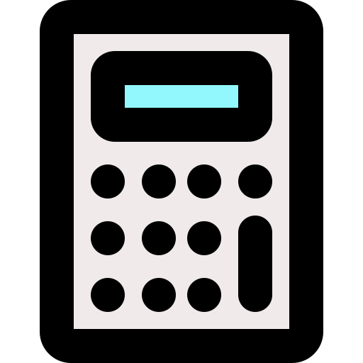 kalkulator bqlqn Lineal Color ikona
