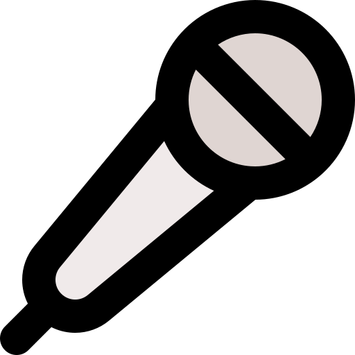 mikrofon bqlqn Lineal Color ikona