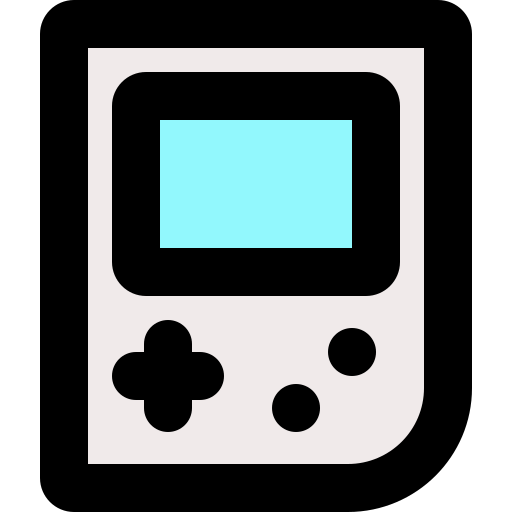 Portable video game console bqlqn Lineal Color icon