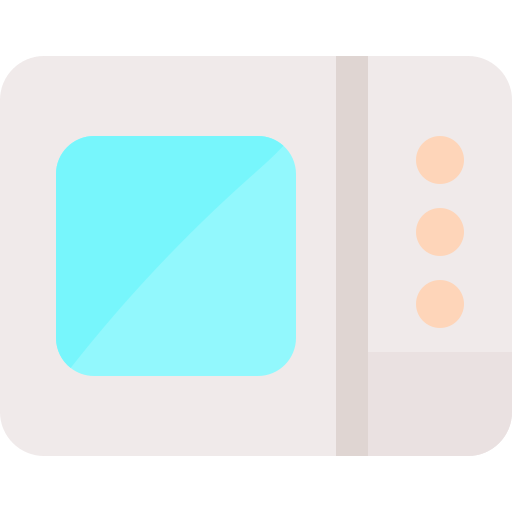 kuchenka mikrofalowa bqlqn Flat ikona