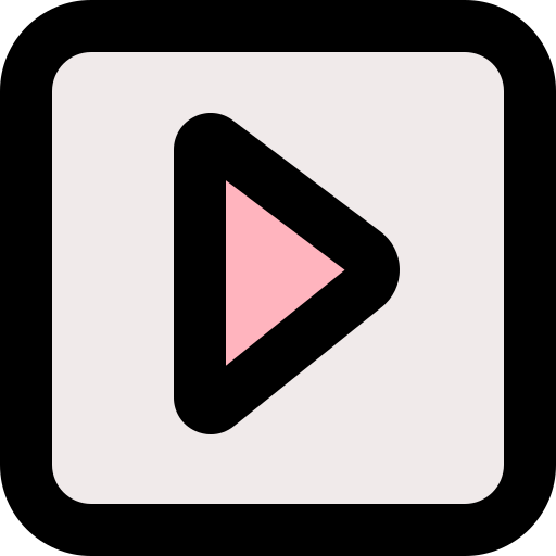 Play button bqlqn Lineal Color icon