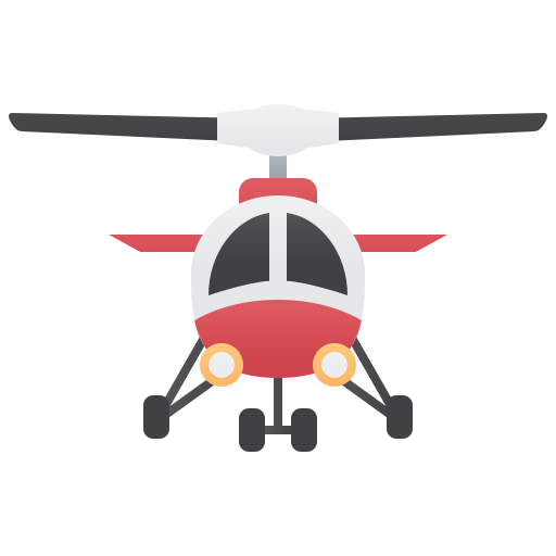 helicóptero Amethys Design Flat Ícone