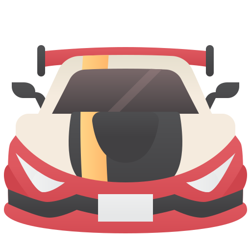 coche de carreras Amethys Design Flat icono