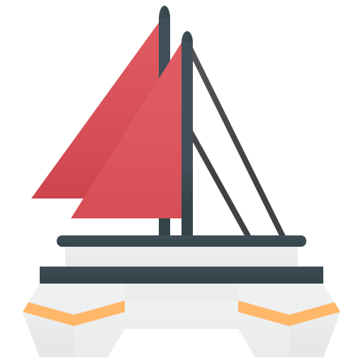 Парусная лодка Amethys Design Flat иконка