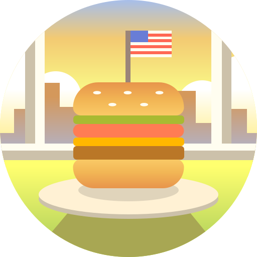 햄버거 Generic Circular icon
