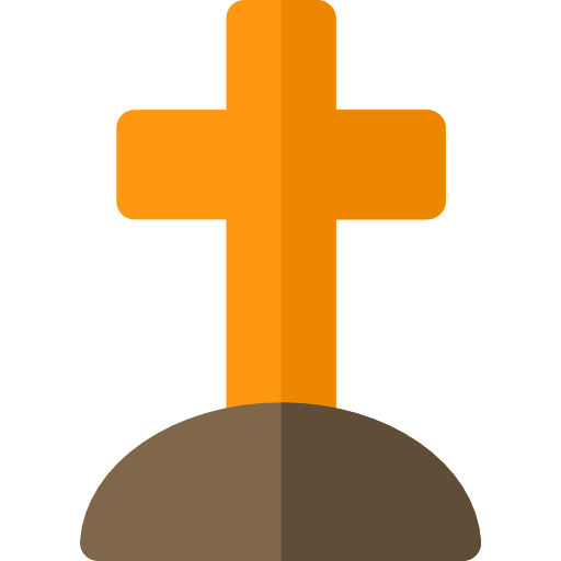Tomb Basic Rounded Flat icon