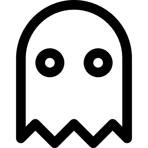 fantasma Basic Rounded Lineal Ícone
