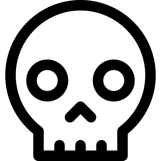 두개골 Basic Rounded Lineal icon