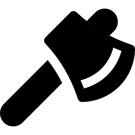 Axe Basic Rounded Filled icon