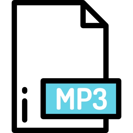 mp3 Detailed Rounded Lineal color icon