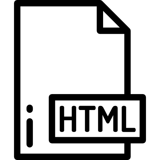 html Detailed Rounded Lineal icon