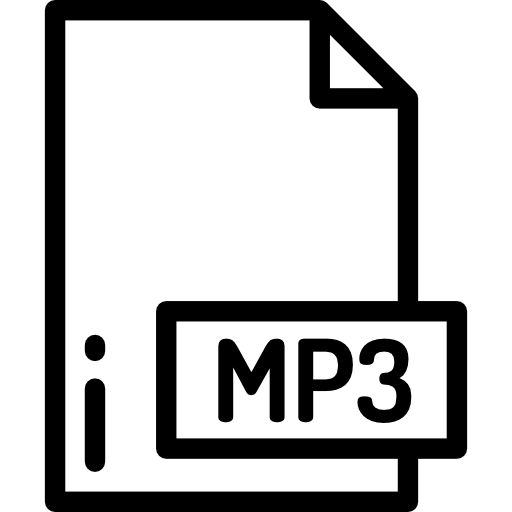 mp3 Detailed Rounded Lineal icon