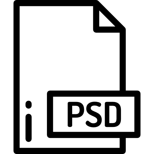 psd Detailed Rounded Lineal Ícone