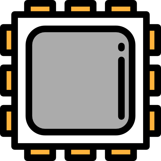 cpu Detailed Rounded Lineal color icon