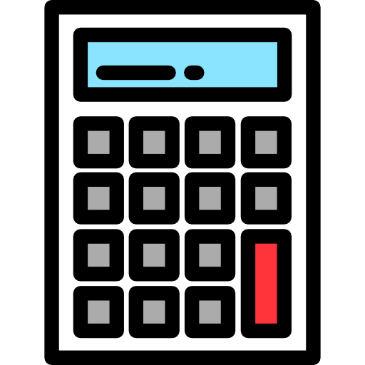 calculatrice Detailed Rounded Lineal color Icône