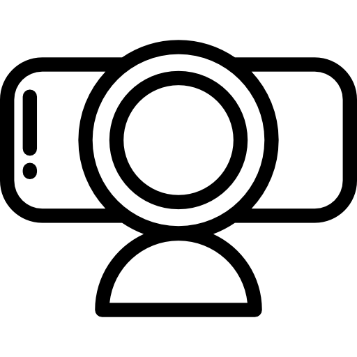 웹캠 Detailed Rounded Lineal icon