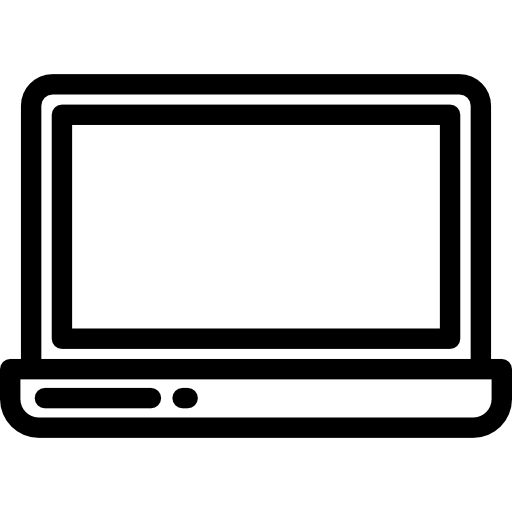 노트북 Detailed Rounded Lineal icon