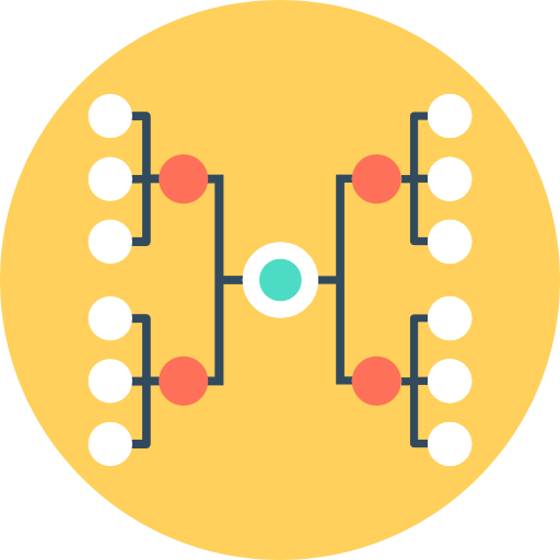 struktur Flat Color Circular icon