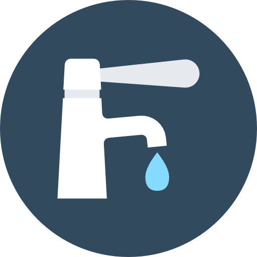 Tap Flat Color Circular icon