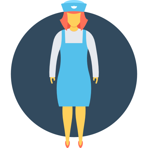 Женщина-полицейский Flat Color Circular иконка
