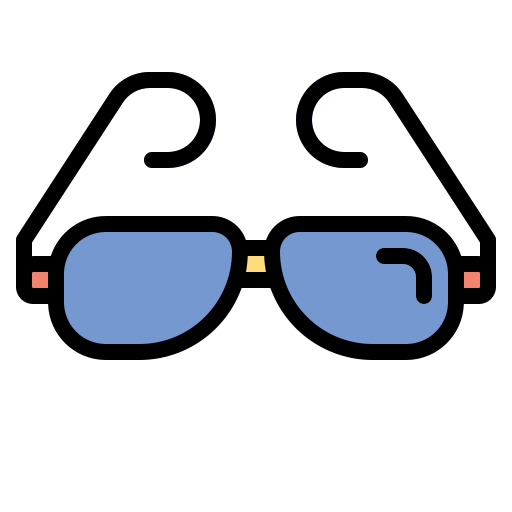 Sun glasses Generic Outline Color icon