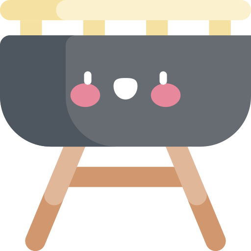 grill Kawaii Flat icon